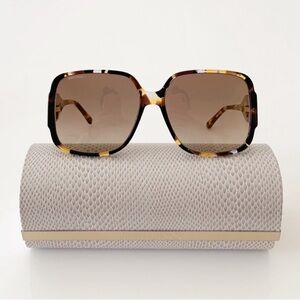Jimmy Choo Tortoise Shell Sunglasses